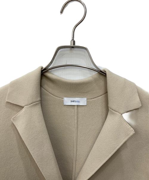 SHIPS any（シップスエニィ）SHIPS any (シップスエニィ) テーラード ニット カーディガン ジャケット ベージュ サイズ:FREEの古着・服飾アイテム