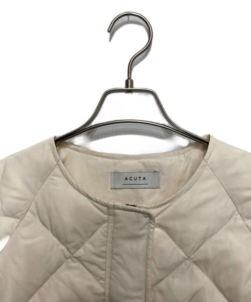 Acuta（アクータ）Acuta (アクータ) コクーンキルティングダウン-1 アイボリー サイズ:FREEの古着・服飾アイテム