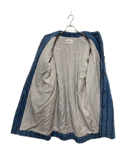 NOMA t.d.（ノーマティーディー）NOMA t.d. (ノーマティーディー) ボアコート ブルー サイズ:FREEの古着・服飾アイテム