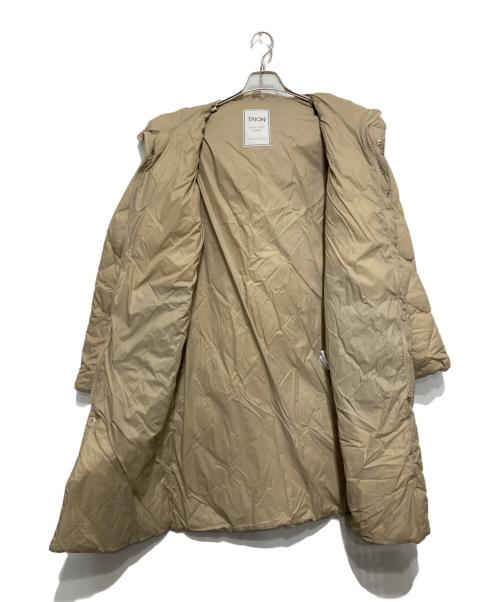 TAION（タイオン）TAION (タイオン) ダウンコート ベージュ サイズ:Mの古着・服飾アイテム