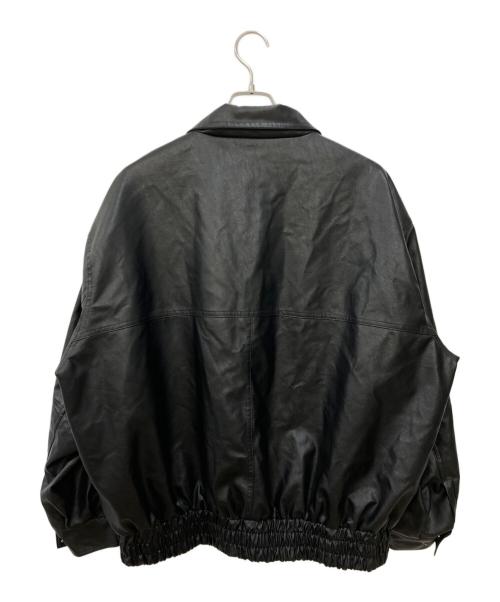 JACKROSE（ジャックローズ）JACKROSE (ジャックローズ) フェイクレザージャケット ブラック サイズ:4の古着・服飾アイテム