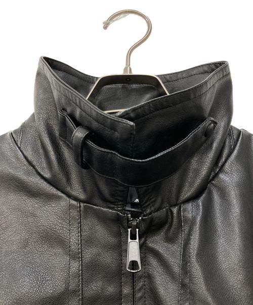 JACKROSE（ジャックローズ）JACKROSE (ジャックローズ) フェイクレザージャケット ブラック サイズ:4の古着・服飾アイテム