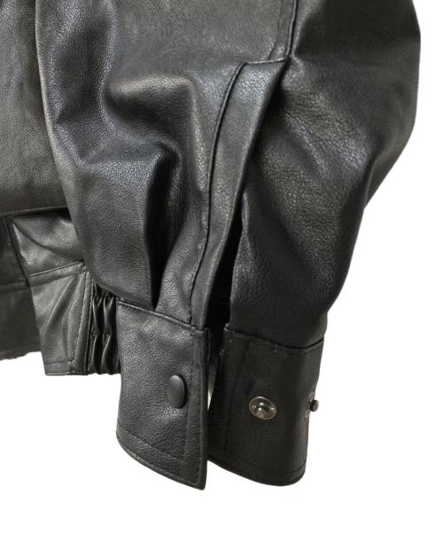 JACKROSE（ジャックローズ）JACKROSE (ジャックローズ) フェイクレザージャケット ブラック サイズ:4の古着・服飾アイテム