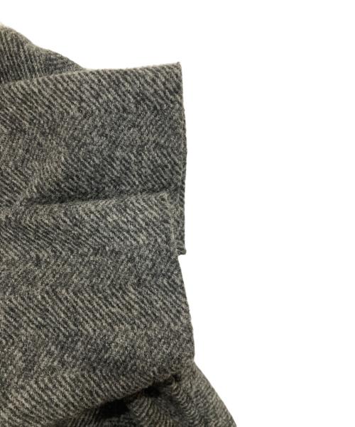Spick and Span（スピック＆スパン）Spick and Span (スピックアンドスパン) Wスライバーヘリンボーンボリュームコート グレー サイズ:Sの古着・服飾アイテム