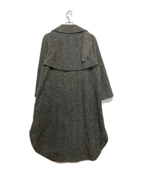 Spick and Span（スピック＆スパン）Spick and Span (スピックアンドスパン) Wスライバーヘリンボーンボリュームコート グレー サイズ:Sの古着・服飾アイテム