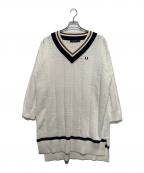FRED PERRYフレッドペリー）の古着「TILDEN KNIT DRESS」｜ホワイト
