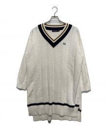 FRED PERRY（フレッドペリー）の古着「TILDEN KNIT DRESS」｜ホワイト