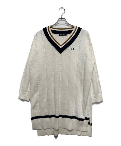 FRED PERRY（フレッドペリー）FRED PERRY (フレッドペリー) TILDEN KNIT DRESS ホワイト サイズ:Mの古着・服飾アイテム