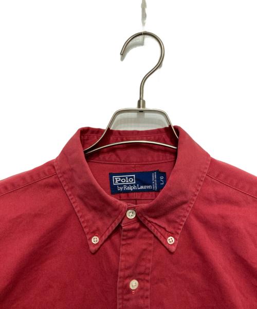 POLO RALPH LAUREN（ポロ・ラルフローレン）POLO RALPH LAUREN (ポロ・ラルフローレン) ボタンダウンシャツ レッド サイズ:Lの古着・服飾アイテム