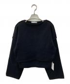 ETREエトレ）の古着「2ピースアウトリンキングニット」｜ブラック