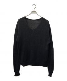 Gypsohila（ジプソフィア）の古着「Lightly Knit Tops」｜ブラック