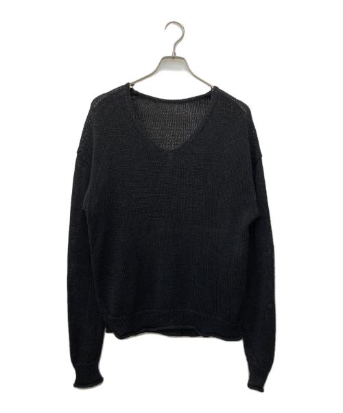 Gypsohila（ジプソフィア）Gypsohila (ジプソフィア) Lightly Knit Tops ブラック サイズ:FREEの古着・服飾アイテム