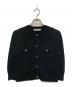 CORCOVADO（コルコバード）の古着「金釦ニットジャケット」｜ブラック