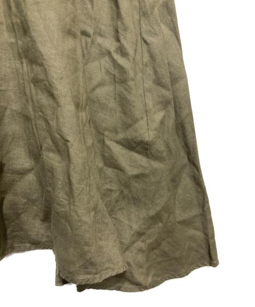 BEARDSLEY（ビアズリー）BEARDSLEY (ビアズリー) リネンテントワンピース グリーンの古着・服飾アイテム