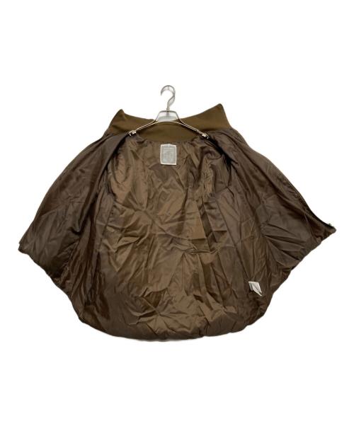 BEARDSLEY（ビアズリー）BEARDSLEY (ビアズリー) ジップフレアダウン ブラウン サイズ:FREEの古着・服飾アイテム