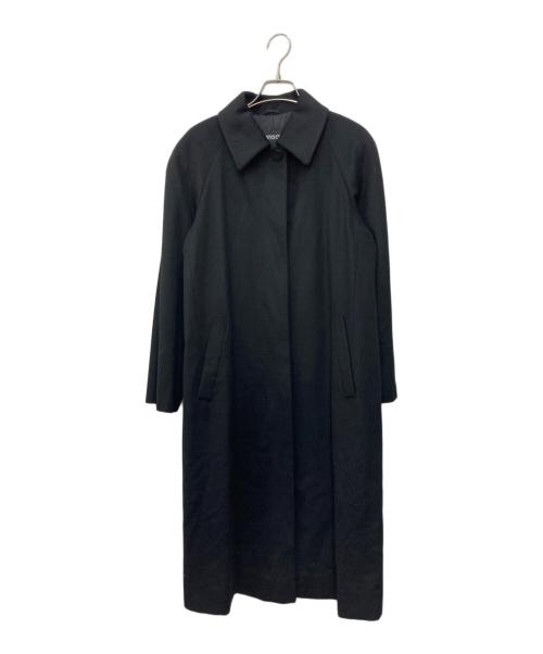 SANYO（サンヨー）SANYO (サンヨー) カシミヤ100％ステンカラーコート ブラック サイズ:9の古着・服飾アイテム