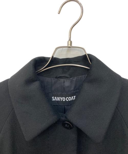 SANYO（サンヨー）SANYO (サンヨー) カシミヤ100％ステンカラーコート ブラック サイズ:9の古着・服飾アイテム