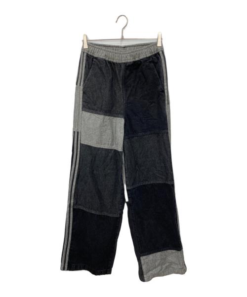 adidas（アディダス）adidas (アディダス) KSENIASCHNAIDER パッチワークジーンズ ブラック サイズ:Mの古着・服飾アイテム
