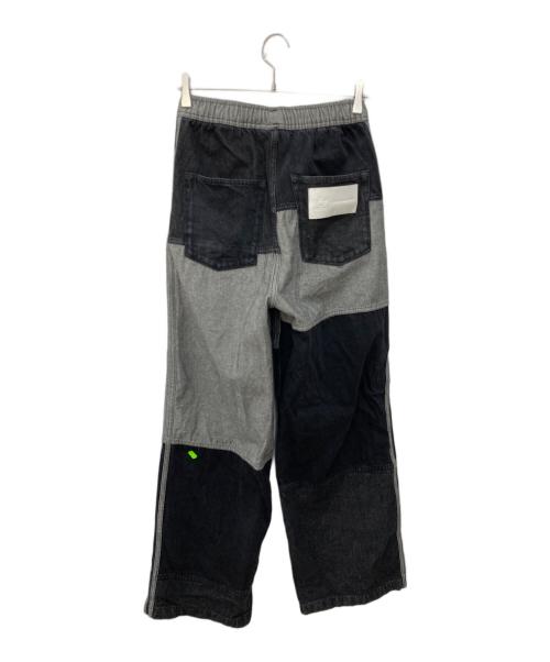 adidas（アディダス）adidas (アディダス) KSENIASCHNAIDER パッチワークジーンズ ブラック サイズ:Mの古着・服飾アイテム