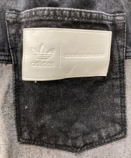 adidas（アディダス）adidas (アディダス) KSENIASCHNAIDER パッチワークジーンズ ブラック サイズ:Mの古着・服飾アイテム