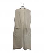 DES PRESデ プレ）の古着「フォックスカシミヤ ロングジレ」｜アイボリー