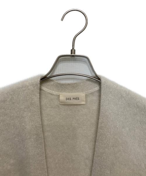DES PRES（デ プレ）DES PRES (デ プレ) フォックスカシミヤ ロングジレ アイボリー サイズ:FREEの古着・服飾アイテム