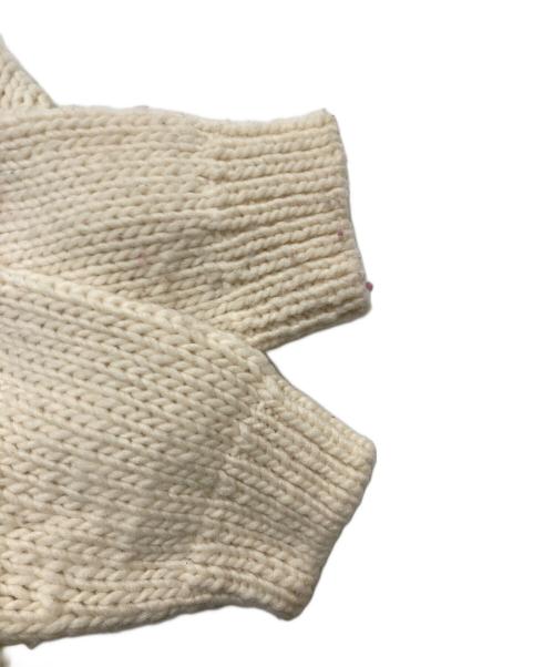 BEAMS BOY（ビームスボーイ）BEAMS BOY (ビームスボーイ) ハンドニット ショート カーディガン アイボリー サイズ:FREEの古着・服飾アイテム