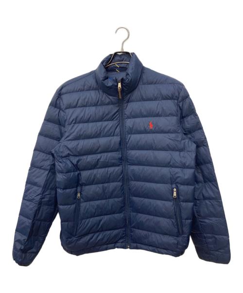 POLO RALPH LAUREN（ポロ・ラルフローレン）POLO RALPH LAUREN (ポロ・ラルフローレン) ポニー刺繍パッカブルダウンジャケット ネイビー サイズ:Ｌの古着・服飾アイテム