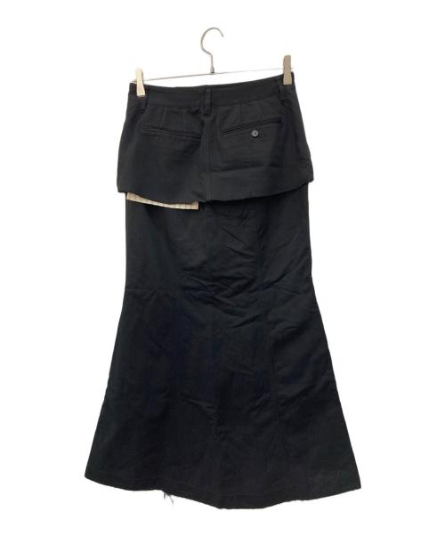 CLANE（クラネ）CLANE (クラネ) 切替スカート ブラック サイズ:1の古着・服飾アイテム