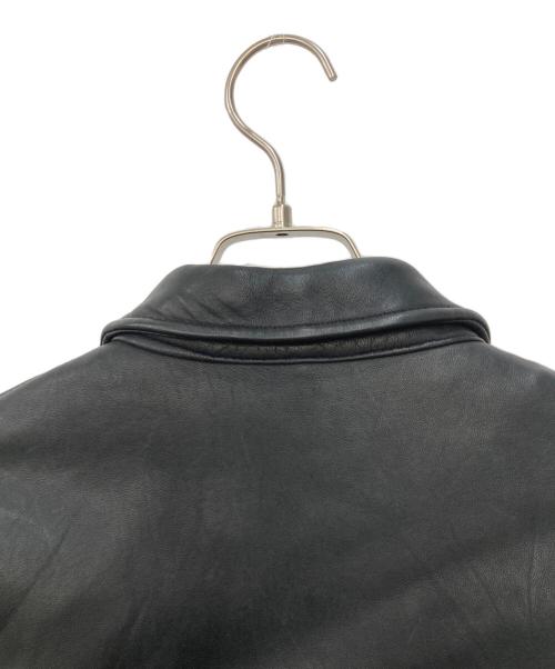 nano・universe（ナノ・ユニバース）nano・universe (ナノ・ユニバース) ラムレザーシングルライダースジャケット ブラック サイズ:Sの古着・服飾アイテム