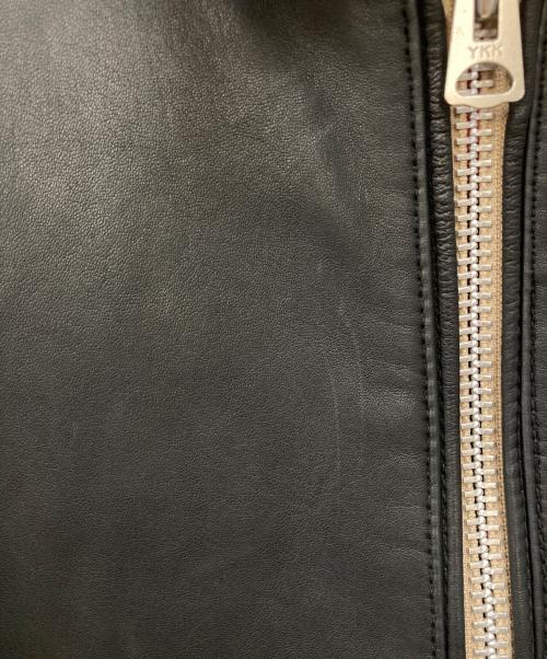 nano・universe（ナノ・ユニバース）nano・universe (ナノ・ユニバース) ラムレザーシングルライダースジャケット ブラック サイズ:Sの古着・服飾アイテム