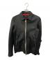nano・universe（ナノ・ユニバース）の古着「ラムレザーシングルライダースジャケット」｜ブラック