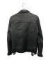 nano・universe (ナノ・ユニバース) ラムレザーシングルライダースジャケット ブラック サイズ:S：7000円
