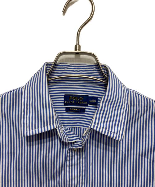 POLO RALPH LAUREN（ポロ・ラルフローレン）POLO RALPH LAUREN (ポロ・ラルフローレン) ストライプシャツ スカイブルー サイズ:160の古着・服飾アイテム