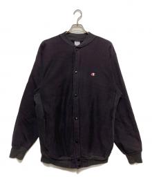 Champion（チャンピオン）の古着「リバースウィーブスナップカーディガン」｜ブラック