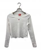 DIESELディーゼル）の古着「T-BALLET-Dカットソー」｜ホワイト