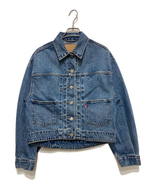LEVI'S PReMIUM（リーバイス プレミアム）LEVI'S PReMIUM (リーバイス プレミアム) BALLOON SLEEVE TRACKER ブルー サイズ:XXSの古着・服飾アイテム