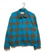 NOMA t.d.ノーマティーディー）の古着「Ombre Plaid Blouson」｜ブルー