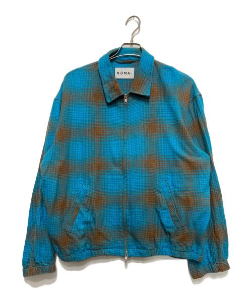 NOMA t.d.（ノーマティーディー）NOMA t.d. (ノーマティーディー) Ombre Plaid Blouson ブルー サイズ:3の古着・服飾アイテム