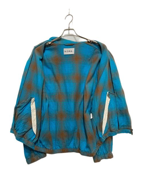 NOMA t.d.（ノーマティーディー）NOMA t.d. (ノーマティーディー) Ombre Plaid Blouson ブルー サイズ:3の古着・服飾アイテム