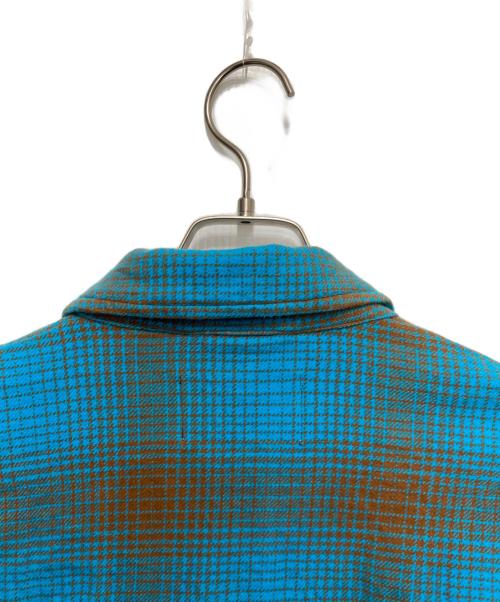NOMA t.d.（ノーマティーディー）NOMA t.d. (ノーマティーディー) Ombre Plaid Blouson ブルー サイズ:3の古着・服飾アイテム