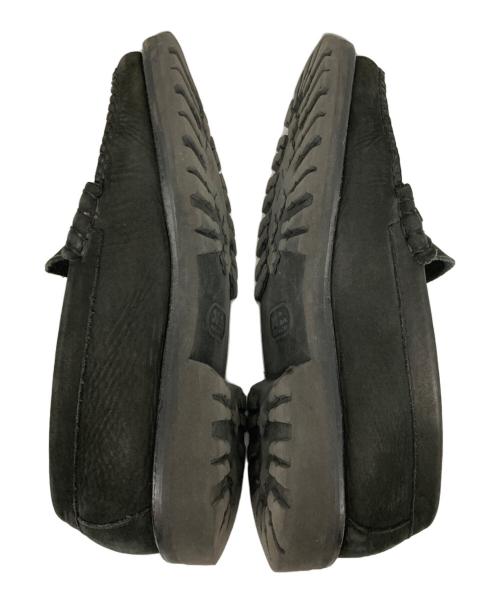 G.H.BASS（ジーエイチバス）G.H.BASS (ジーエイチバス) ARKNETS (アークネッツ) 別注 WEEJUN 90S LINCOLN MOC - nuback - ブラック サイズ:25.5㎝の古着・服飾アイテム