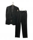 HUGO BOSSヒューゴ ボス）の古着「WESTERN-STYLE  ウールセットアップスーツ」｜ブラック