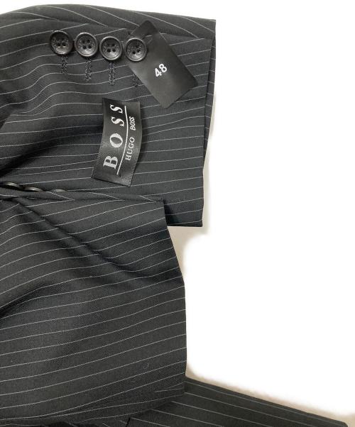 HUGO BOSS（ヒューゴ ボス）HUGO BOSS (ヒューゴ ボス) WESTERN-STYLE  ウールセットアップスーツ ブラック サイズ:48の古着・服飾アイテム