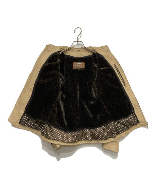 CLEVER DECOR（クレバーデコール）clever decor (クレバーデコール) ライナー付シングルライダースジャケット ベージュ サイズ:Lの古着・服飾アイテム