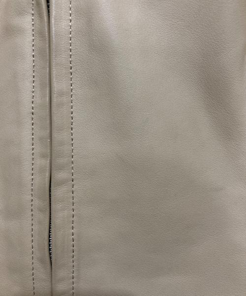 CLEVER DECOR（クレバーデコール）clever decor (クレバーデコール) ライナー付シングルライダースジャケット ベージュ サイズ:Lの古着・服飾アイテム