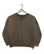 Nobleノーブル）の古着「Ca/W ボリューム袖Vプルオーバー」｜ベージュ
