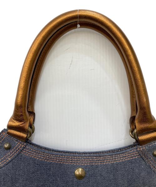 BURBERRY BLUE LABEL（バーバリーロンドンブルーレーベル）BURBERRY BLUE LABEL (バーバリーロンドンブルーレーベル) ホースロゴデニムトートバッグ インディゴの古着・服飾アイテム