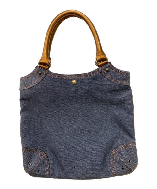 BURBERRY BLUE LABEL（バーバリーロンドンブルーレーベル）BURBERRY BLUE LABEL (バーバリーロンドンブルーレーベル) ホースロゴデニムトートバッグ インディゴの古着・服飾アイテム