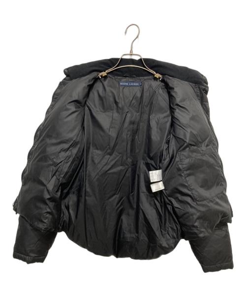 RALPH LAUREN（ラルフローレン）RALPH LAUREN (ラルフローレン) ポニー刺繍ダウンジャケット ブラック サイズ:7の古着・服飾アイテム